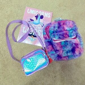 Girls’ backpack and shoulder bag set